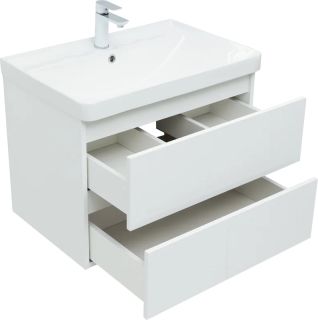 Тумба под раковину Aquanet Sofa 345585 60 см белый глянец